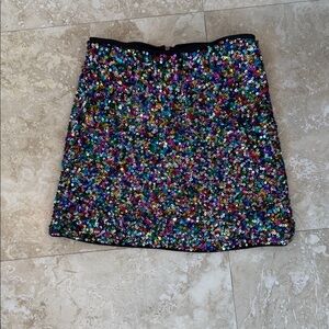 Vibrant Sequin Mini Skirt